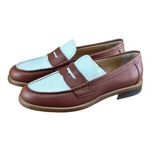 DSQUARED2 Beau Penny Loafers Men ( Brown white) Size 8.5-9 42